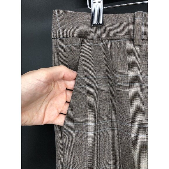 The Limited Women's Cassidy Fit Plaid Wide Leg Dress Pants 6 Office Siren Career - Picture 6 of 9